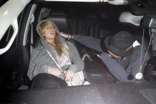 Lohan passed out