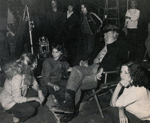 on the set of The Fog